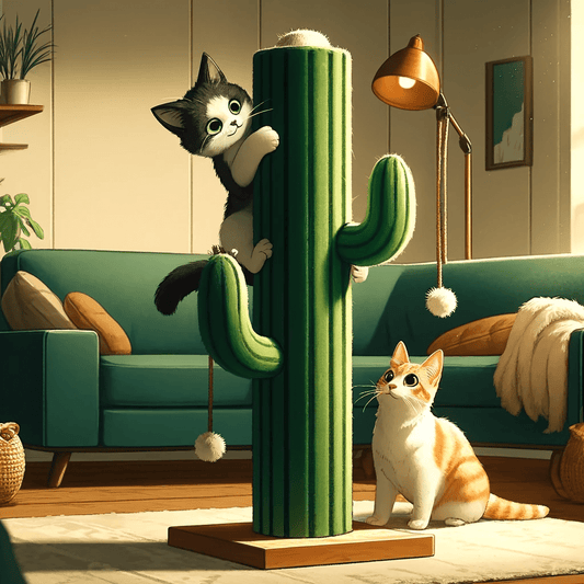 Comment les chats utilisent leur griffoir pour jouer