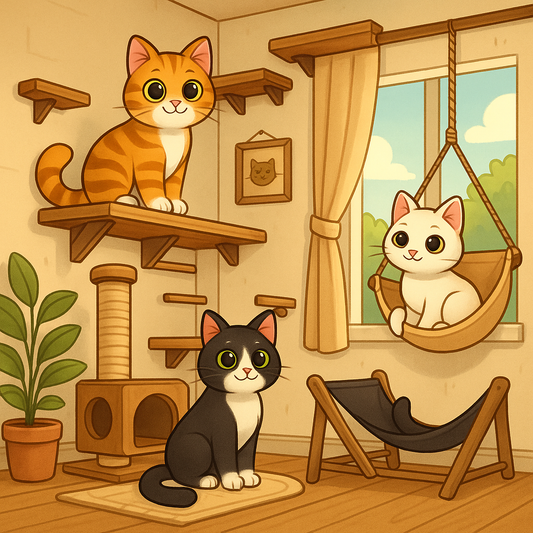 Plus d’espace, plus de fun : Transforme ton intérieur en paradis d’escalade pour chats