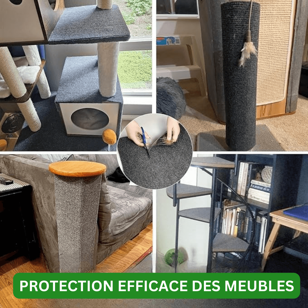 Tapis de Protection Anti-Griffes – Autocollant & Respectueux des Meubles