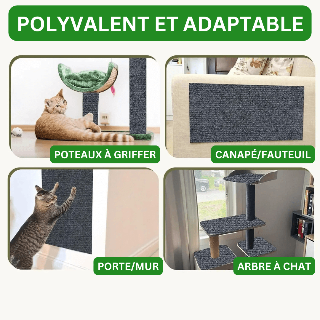 Tapis de Protection Anti-Griffes – Autocollant & Respectueux des Meubles