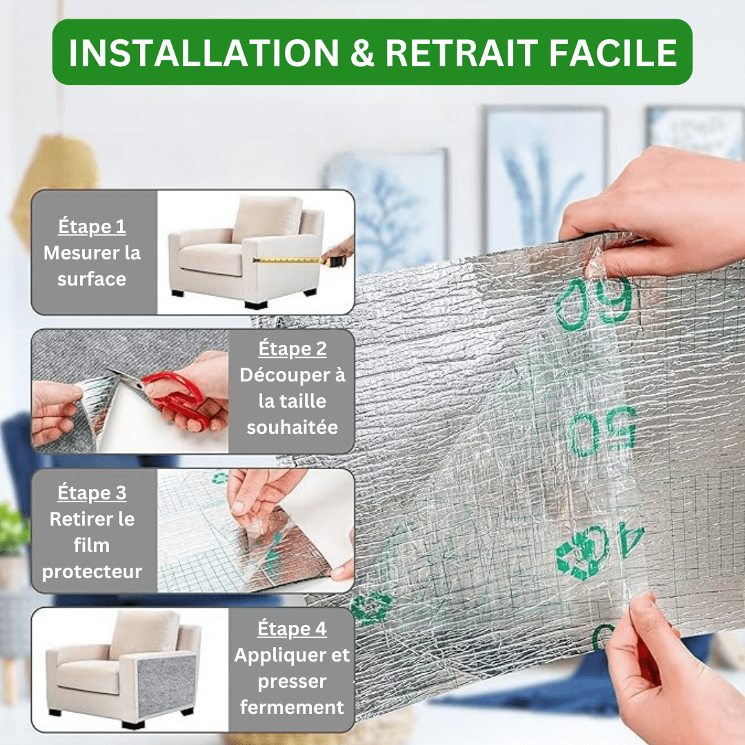 Tapis de Protection Anti-Griffes – Autocollant & Respectueux des Meubles